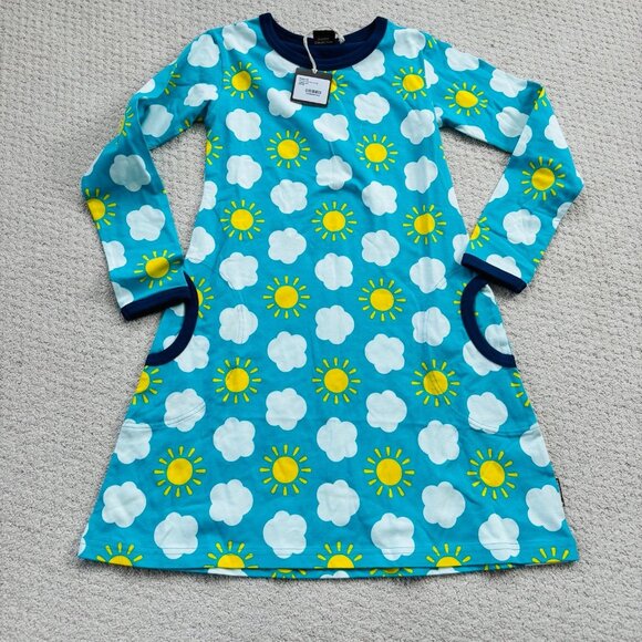 Maxomorra classic sky dress long sleeve - Picture 1 of 2